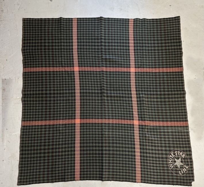 Old plaid blanket