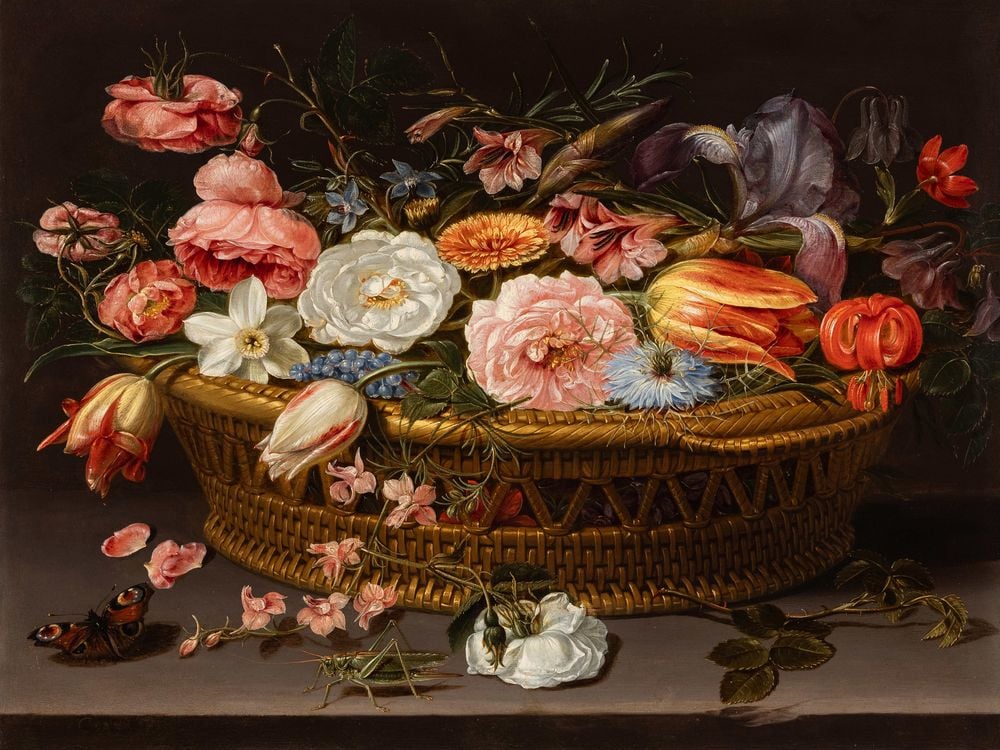 Still life of flowers from Clara Peeters