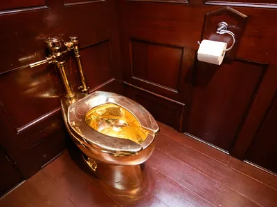 Before it was stolen, the toilet had been installed in a bathroom at Blenheim Palace in Oxfordshire, England.

