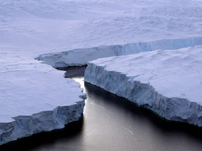 An iceberg breaks off the Knox Coast in the Australian Antarctic Territory in 2008. The moving iceberg scientists are now tracking broke off from Antarctica in 1986.